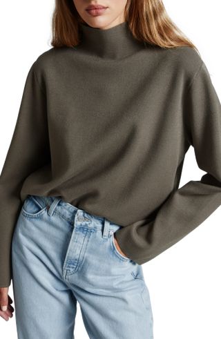 & Other Stories + Boxy Crop Turtleneck Sweater