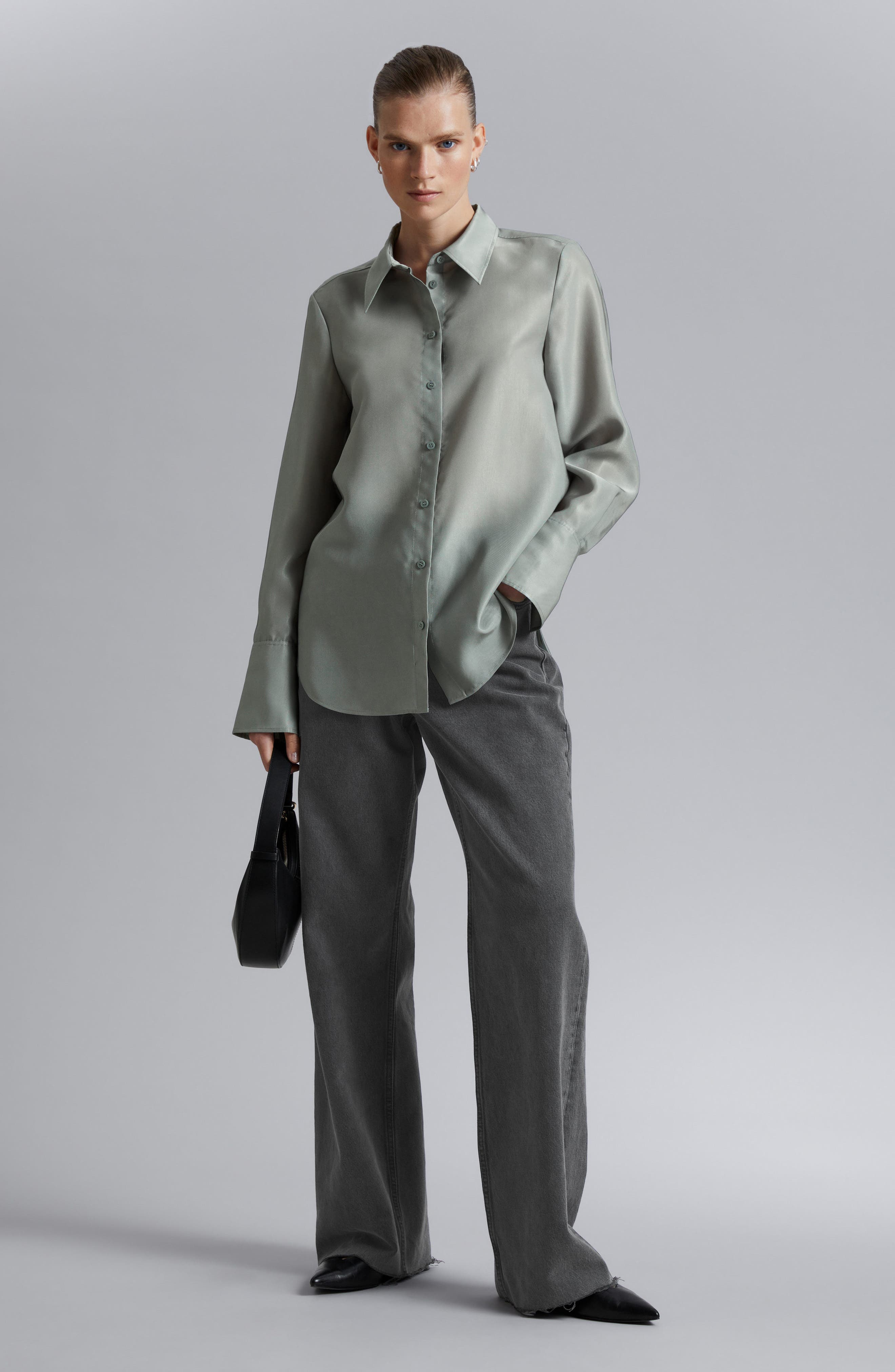 & Other Stories + Oversize Button-Up Blouse
