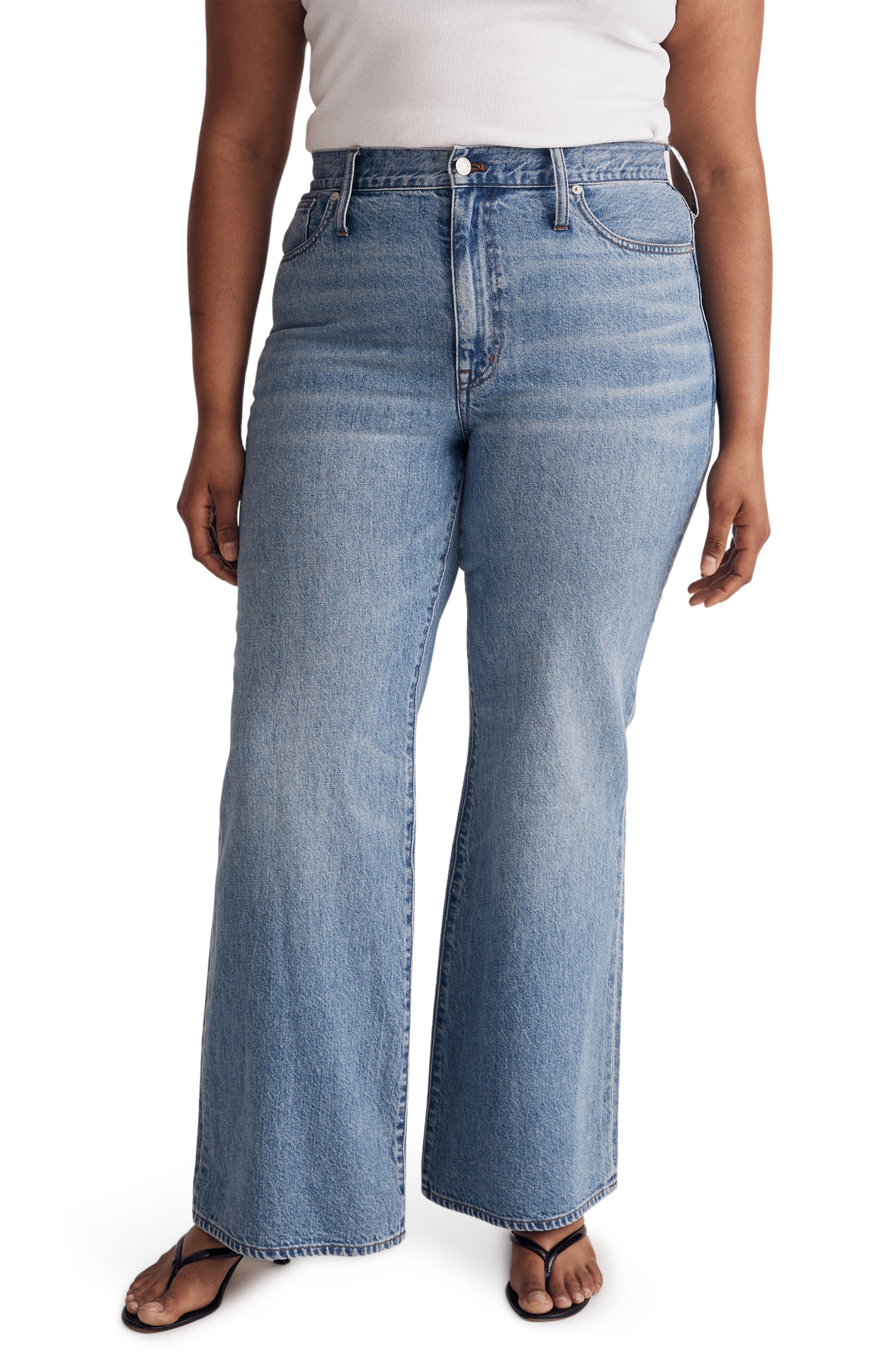 Madewell + Baggy Flare Jeans