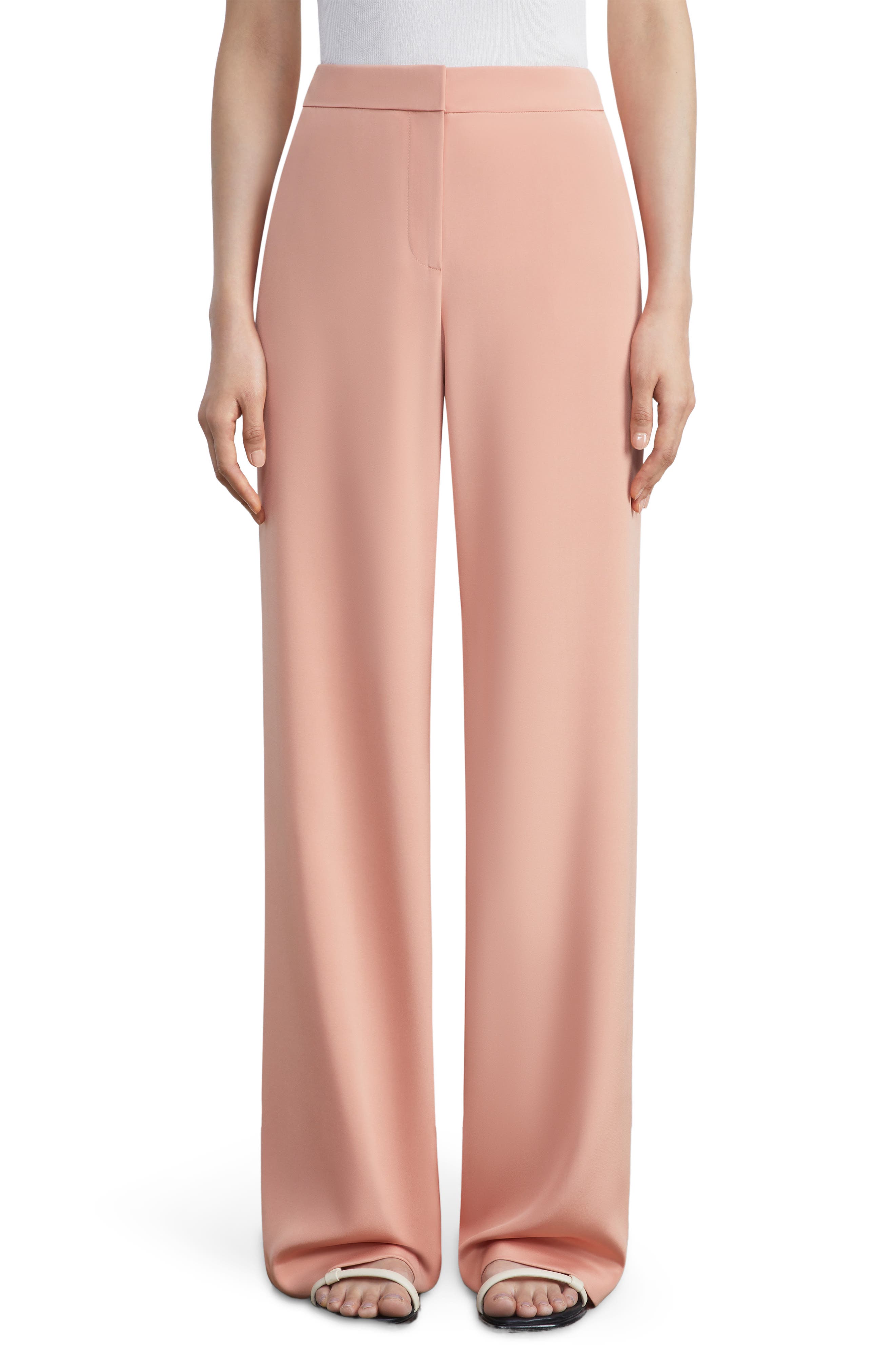 Lafayette 148 + Sullivan Silk Stretch Crepe De Chine Pants