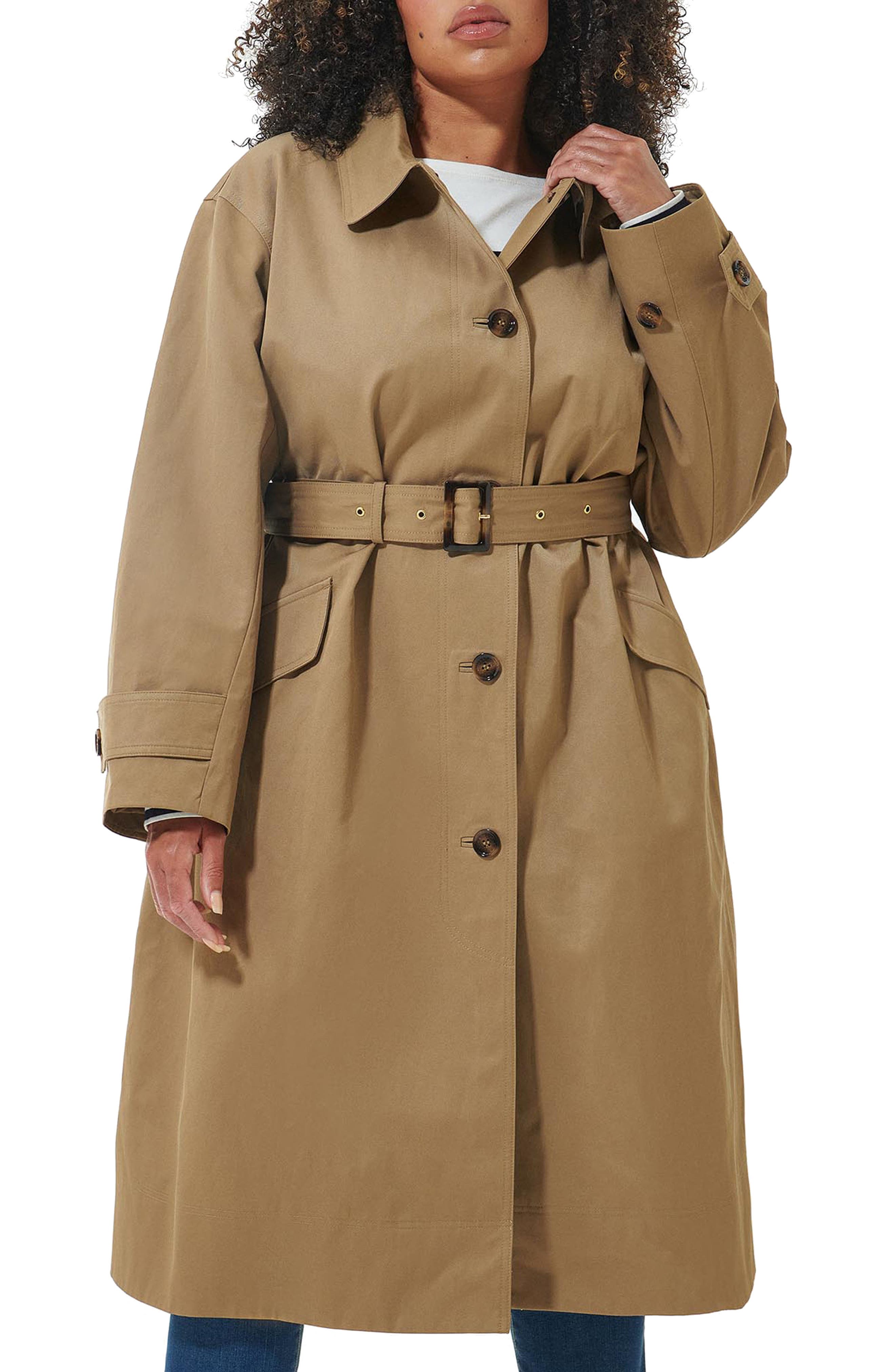 Barbour + Opal Water Resistant Belted Trench Coat