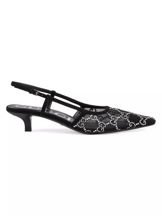 Gucci + Crystal-Embellished Slingback Sandals