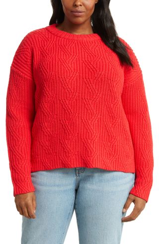 Caslon + Cable Pullover Sweater