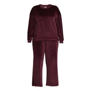 Joyspun + Ribbed Velour Top and Pants Pajama Set