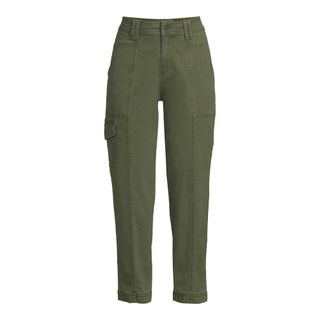 Time and Tru + Mid Rise Straight Utility Pants