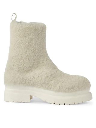 Jw Anderson + Shearling Ankle Boots