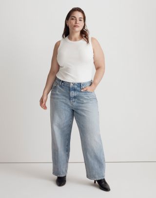 Madewell + Low-Slung Straight Jeans