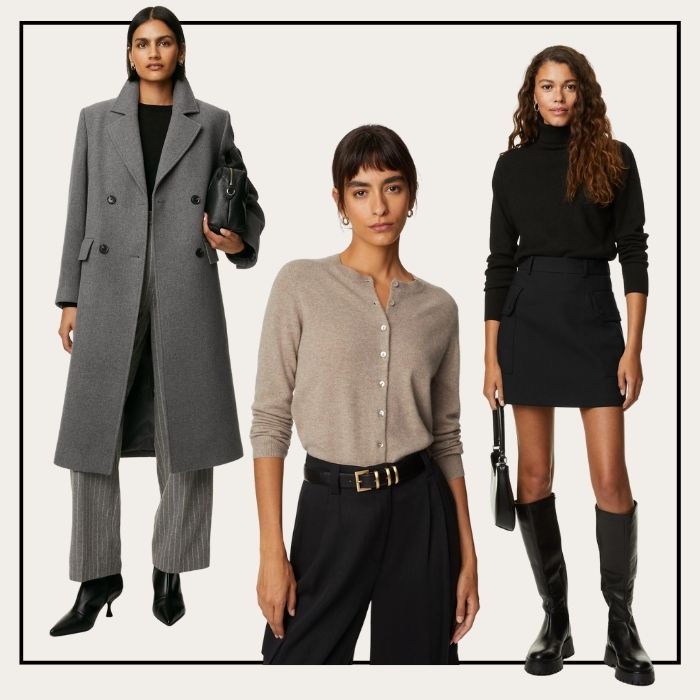 Luxury Italian Wool Overcoat with Cashmere, M&S Collection Luxury