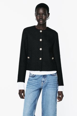 Zara + Textured Jacket