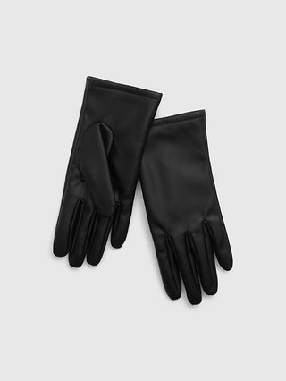 Gap + Vegan Leather Gloves