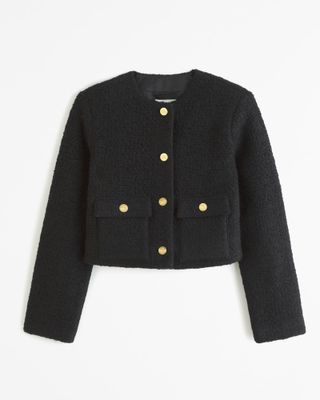 Abercrombie + Collarless Boucle Jacket