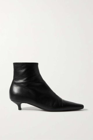 Toteme + + Net Sustain the Slim Leather Ankle Boots