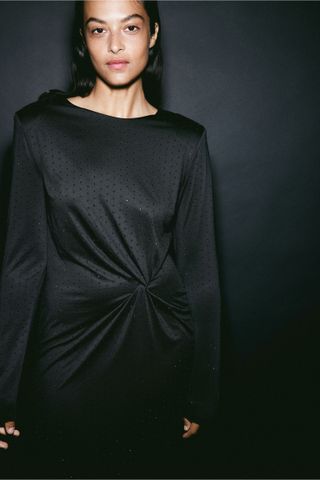 H&M + Knot-Detail Jersey Dress