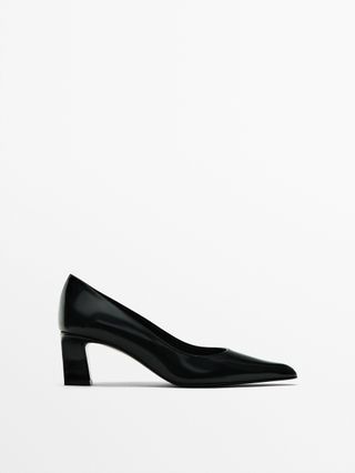Massimo Dutti + Pointed High-Heel Shoes