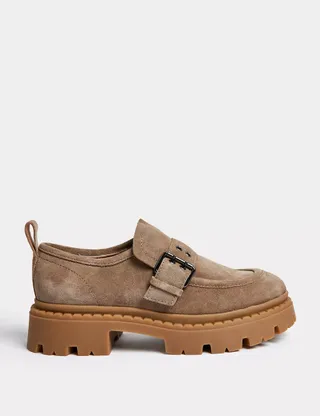 M&S Collection + Suede Buckle Chunky Loafers