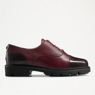 Russell & Bromley + Crombie Toe Cap Patent Lace Up Derby