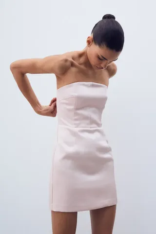 H&M + Bandeau Mini Dress