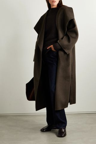 Toteme + Oversized Wool and Cashmere-Blend Coat