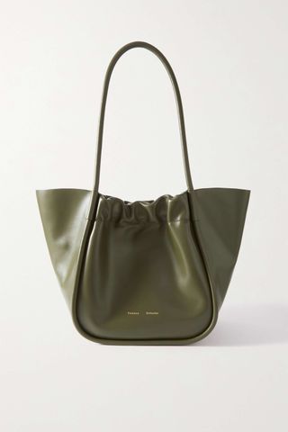 Proenza Schouler + Ruched Large Leather Tote Bag