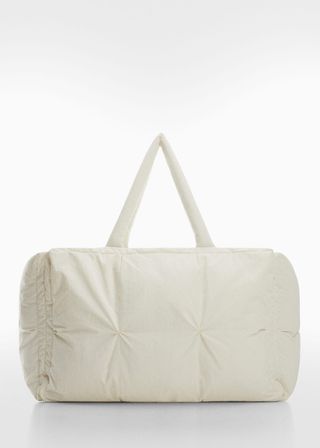 Mango + Quilted Shopper Bag