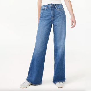 Free Assembly + Super High Wide Leg Jeans