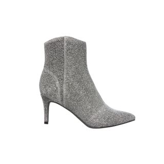 George + Silver Sparkle Heeled Ankle Boots