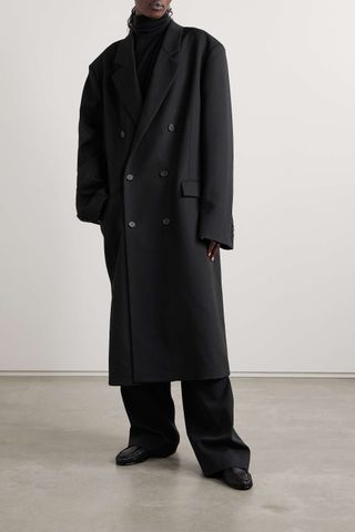 The Row + Andy Oversized Double-Breasted Wool Coat