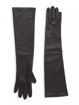 Saks Fifth Avenue + Leather Elbow-Length Gloves