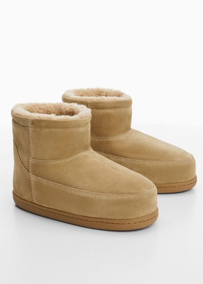 shearling house shoes