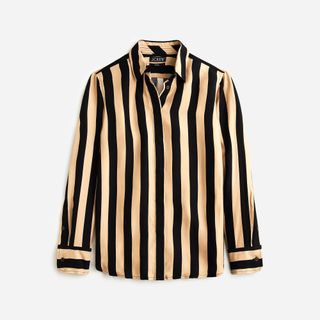 J.Crew + Classic-Fit Cupro-Blend Shirt in Stripe
