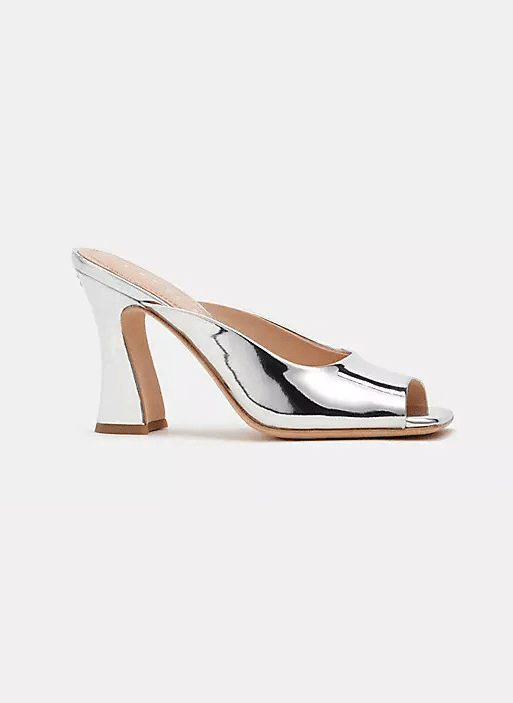 Coach + Laurence Sandals in Silver Metallic