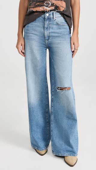 DL1961 + Hepburn Wide Leg: High Rise Vintage Jeans