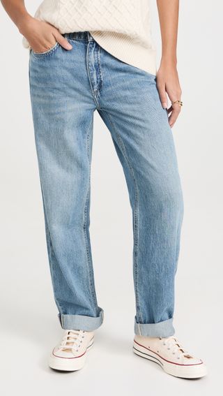 Rag & Bone + Featherweight Dre Low Rise Baggy Jeans