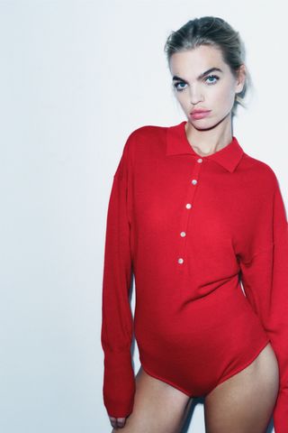 Zara + Extra Soft 100% Wool Bodysuit