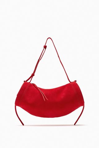 Zara + Suede Duffle Bag