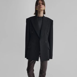 Phoebe Philo + Structured Shoulder Tailored Jacket