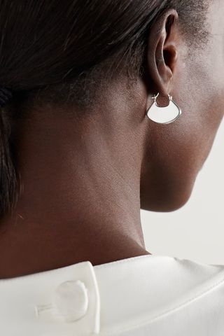 Sophie Buhai + Gingko Large Silver Earrings
