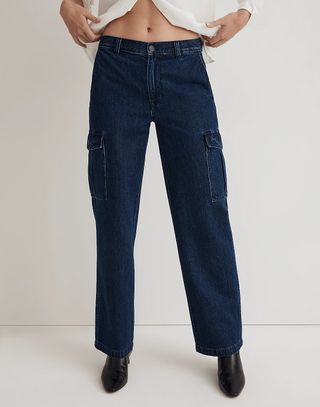 Madewell + Low-Slung Straight Cargo Jeans