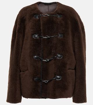Toteme + Teddy Embellished Shearling Jacket