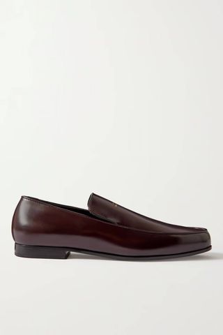 Toteme + + Net Sustain the Oval Leather Loafers