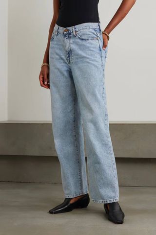 Tove + Sofie Mid-Rise Wide-Leg Recycled Jeans