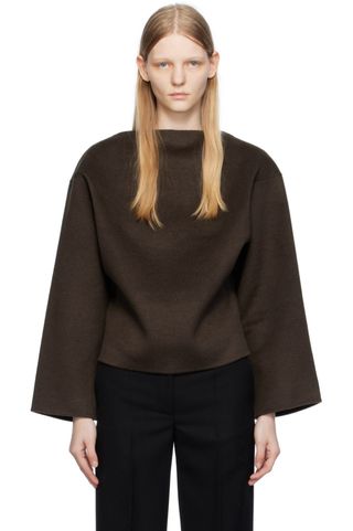 Toteme + Brown Straight Sweater