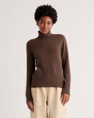 Quince + Mongolian Cashmere Turtleneck Sweater