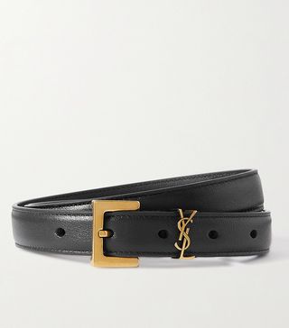 Saint Laurent + Cassandre Leather Belt