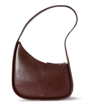 The Row + Half Moon Leather Shoulder Bag