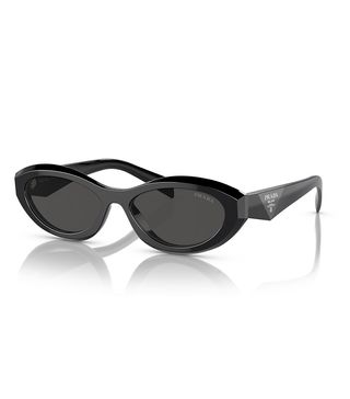 Prada + Narrow High Bridge Fit Sunglasses