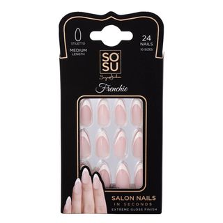 SOSU Cosmetics + False Nails Stiletto Medium Frenchie