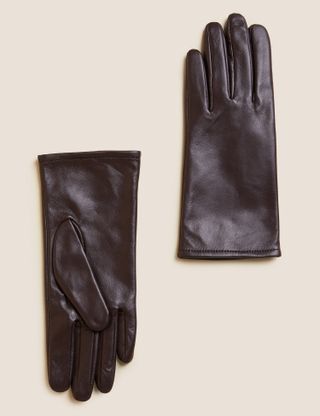 Marks & Spencer + Leather Warm Lined Gloves