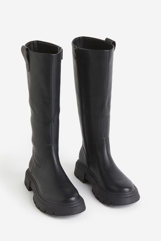 H&M + Chunky Knee-High Boots