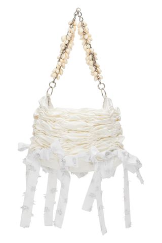 Chopova Lowena + Ssense Exclusive White Wedding Mini Pearl Bag